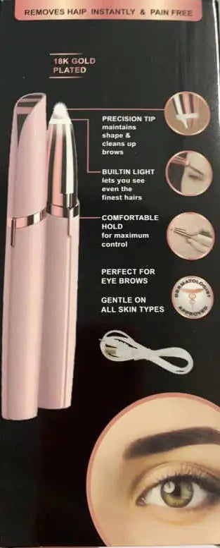 Rechargeable Eyebrow Hair Remover - Precise and Easy to Use
