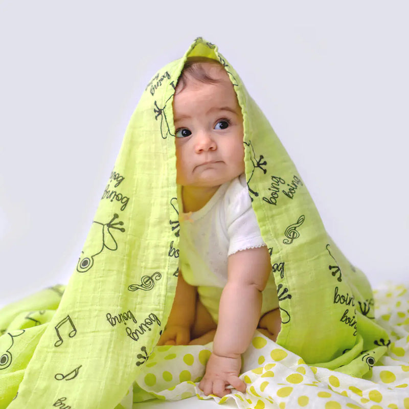 Milk&Moo Cacha Baby Swaddle Blanket - Perfect Soft Cotton for Newborns