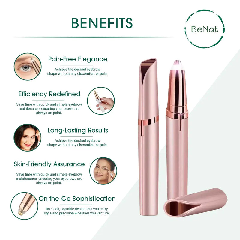Rechargeable Eyebrow Hair Remover - Precise and Easy to Use