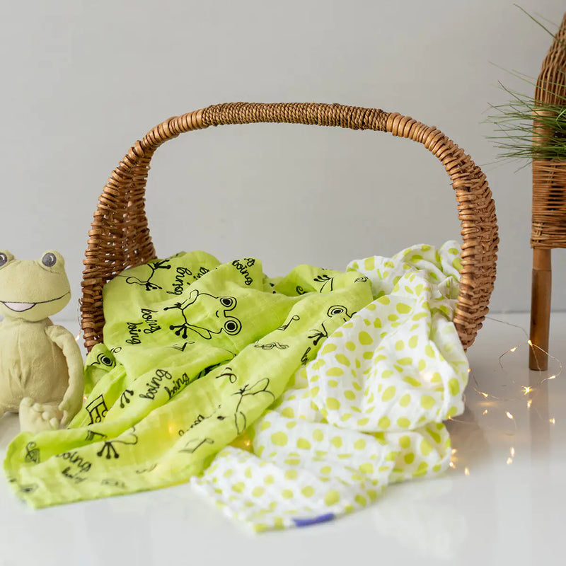 Milk&Moo Cacha Baby Swaddle Blanket - Perfect Soft Cotton for Newborns